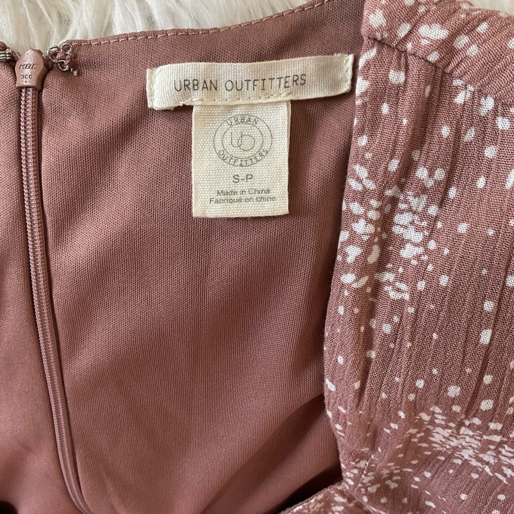 Urban Outfitters KerriAnn Boho Wide Leg Jumpsuit Pink Print Small - Picture 9 of 9